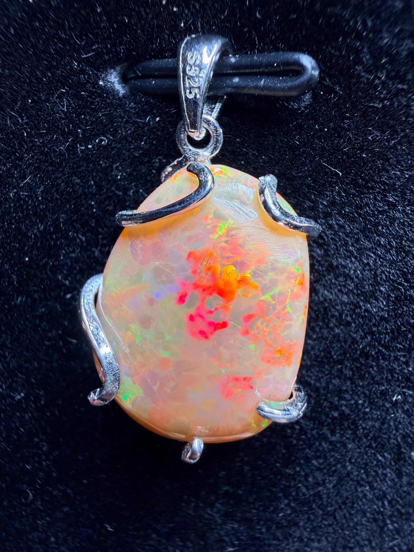 7.7 carat Ethiopian opal pendant