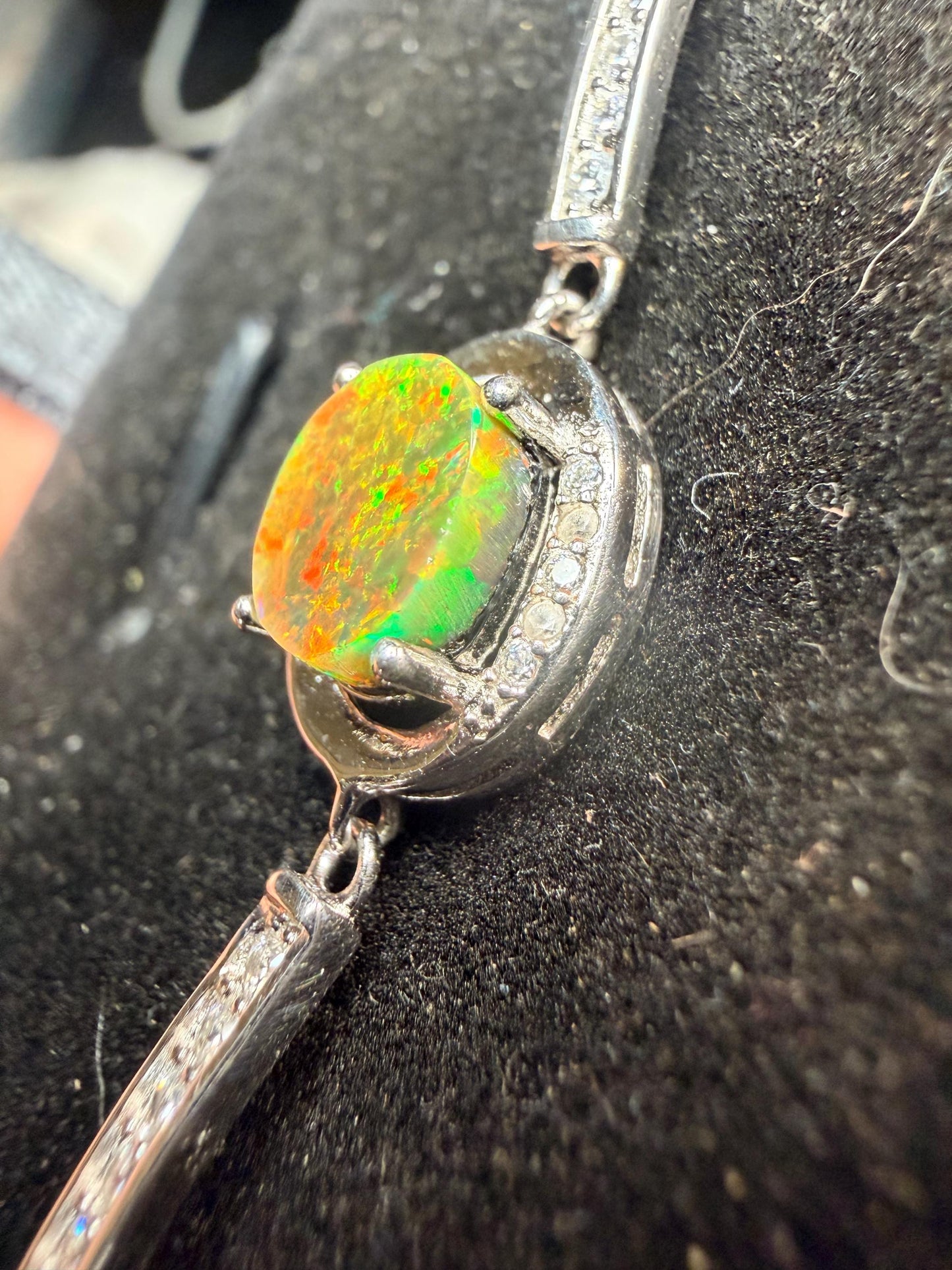 Ethiopian opal bracelet adjustable