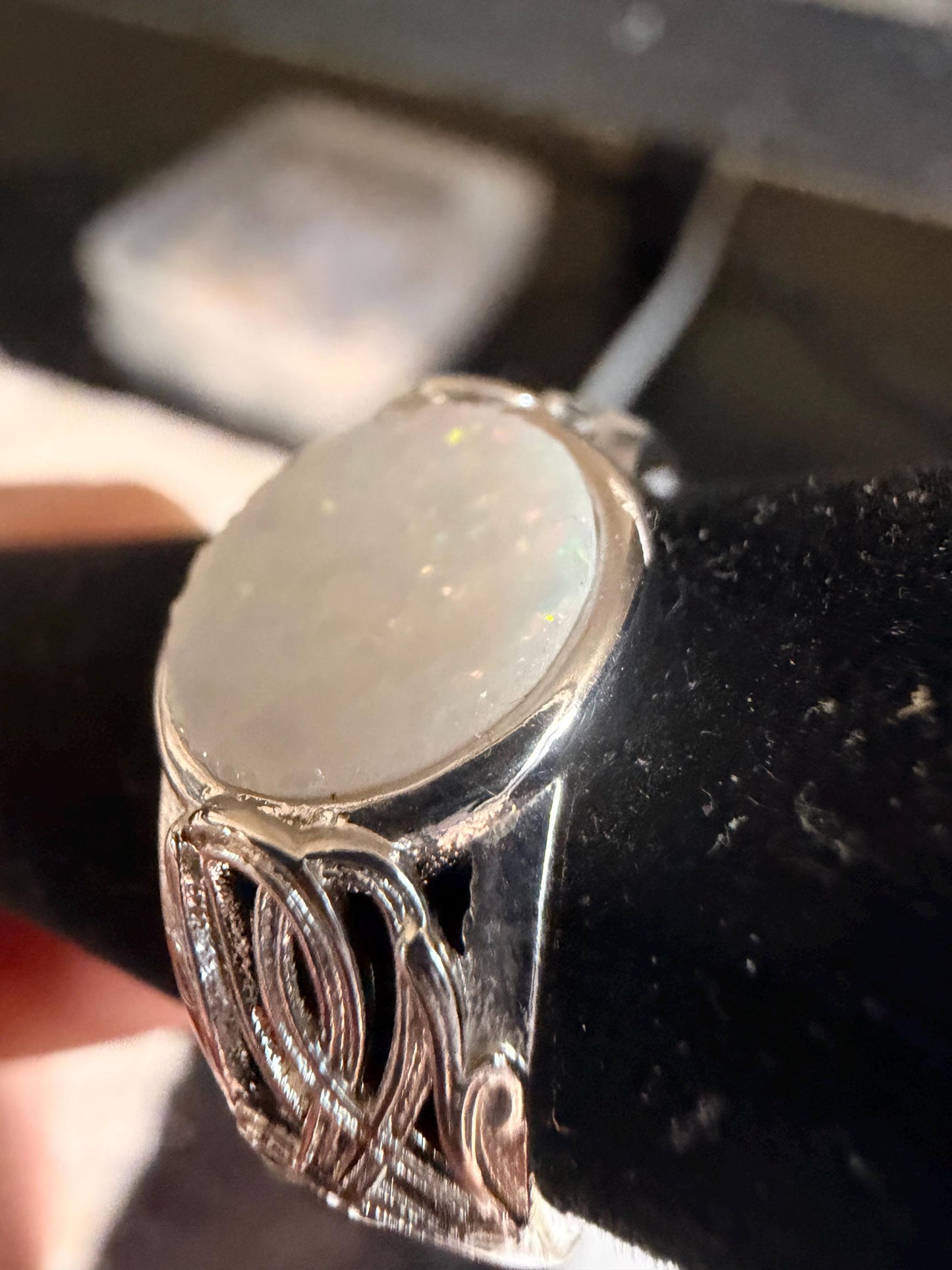 1.9 carat Australian opal adjustable ring Coober Pedy