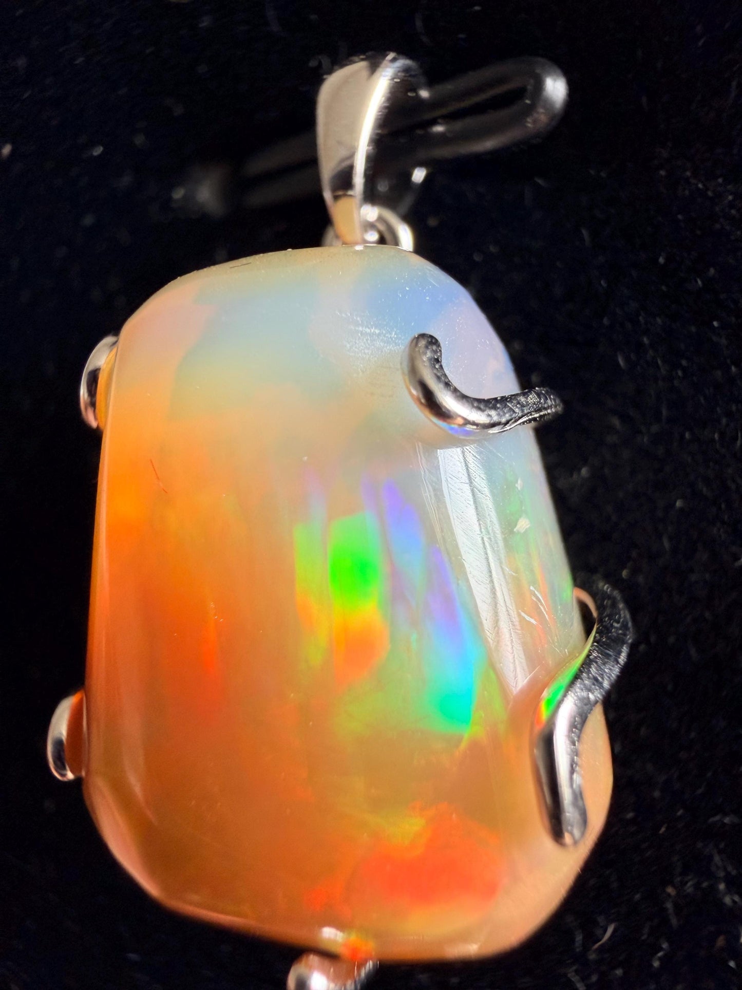 11.9 carat Ethiopian opal pendant