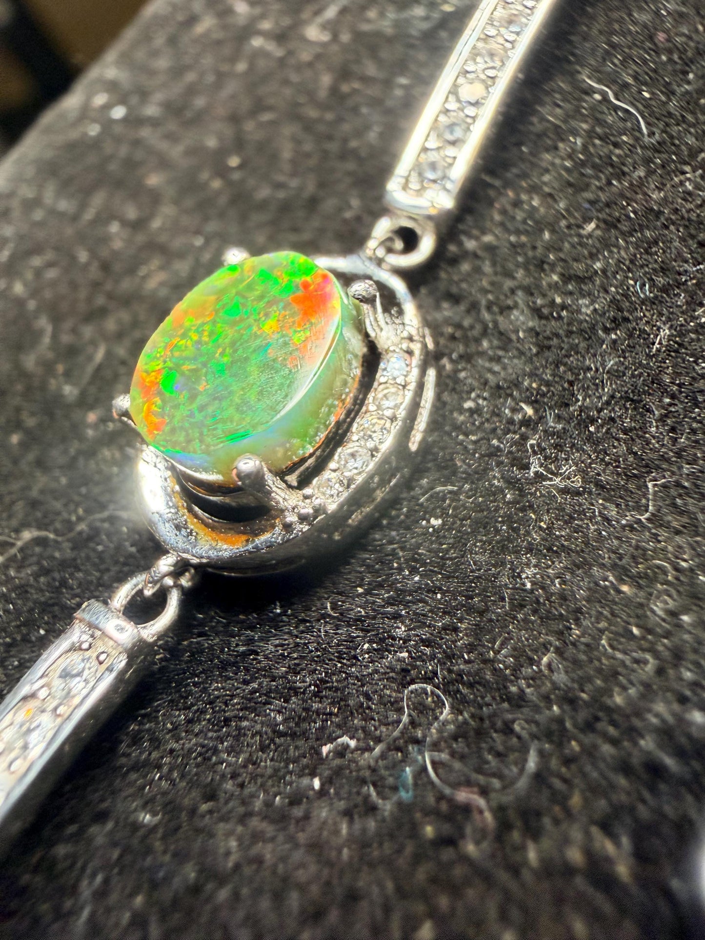 Ethiopian opal bracelet adjustable