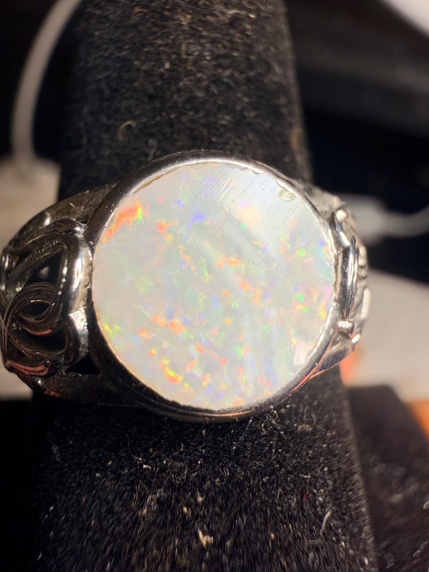 1.9 carat Australian opal adjustable ring Coober Pedy